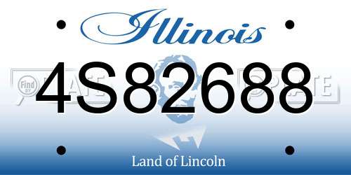 4S82688 Illinois License Plate