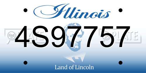 4S97757 Illinois License Plate