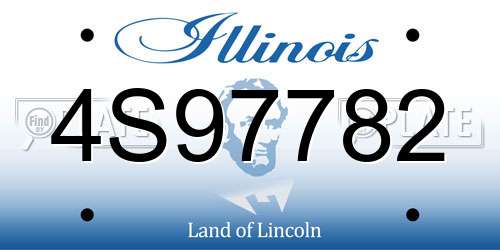 4S97782 Illinois License Plate
