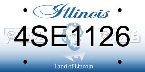 4SE1126 Illinois License Plate