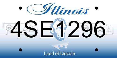 4SE1296 Illinois License Plate