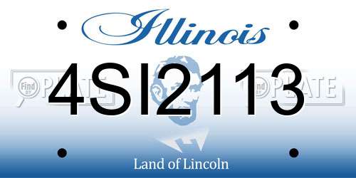 4SI2113 Illinois License Plate