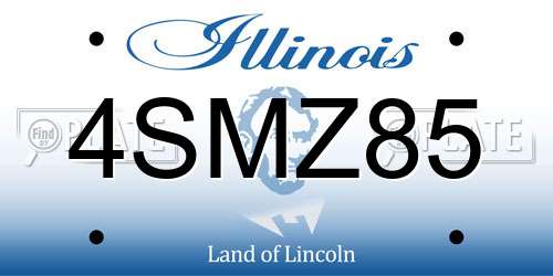4SMZ85 Illinois License Plate