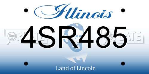 4SR485 Illinois License Plate
