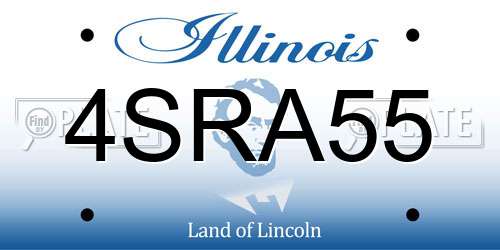 4SRA55 Illinois License Plate