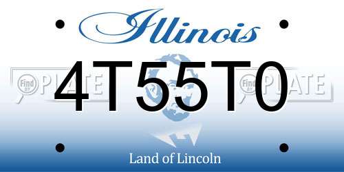 4T55T0 Illinois License Plate