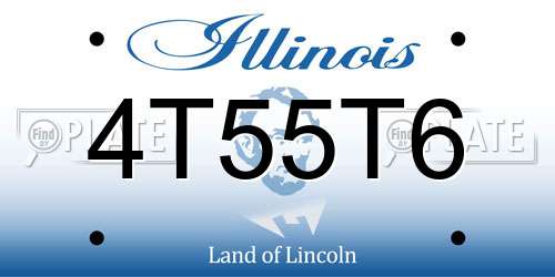 4T55T6 Illinois License Plate