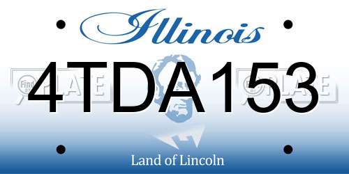 4TDA153 Illinois License Plate