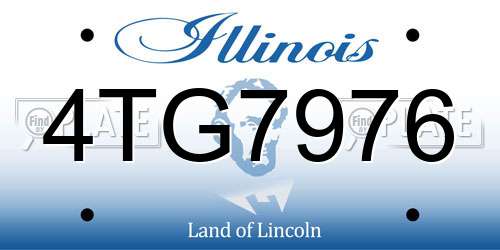 4TG7976 Illinois License Plate
