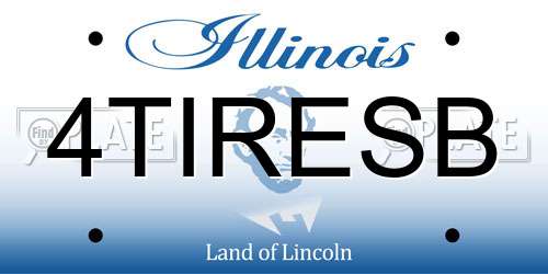 4TIRESB Illinois License Plate