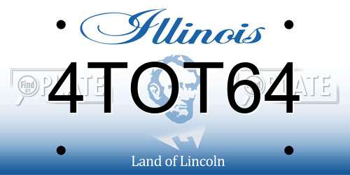 4TOT64 Illinois License Plate