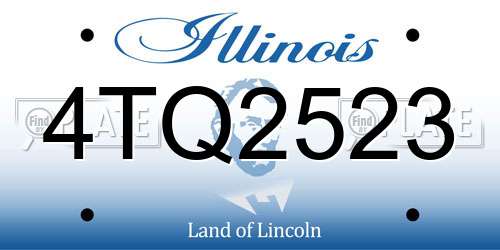 4TQ2523 Illinois License Plate