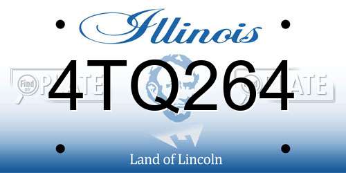 4TQ264 Illinois License Plate