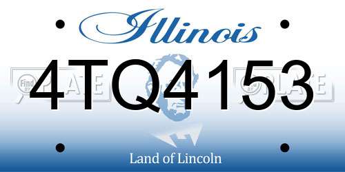 4TQ4153 Illinois License Plate