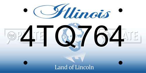 4TQ764 Illinois License Plate