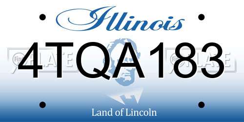 4TQA183 Illinois License Plate