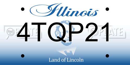 4TQP21 Illinois License Plate