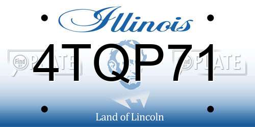 4TQP71 Illinois License Plate