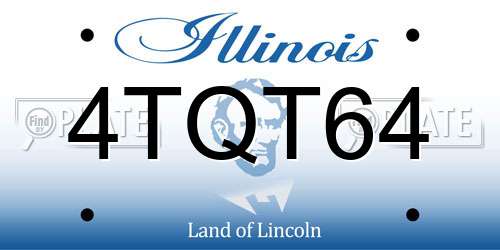 4TQT64 Illinois License Plate