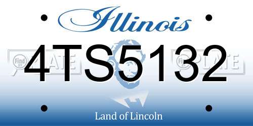 4TS5132 Illinois License Plate