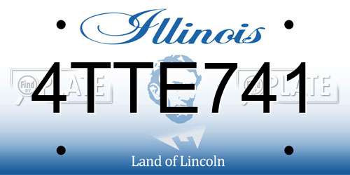 4TTE741 Illinois License Plate