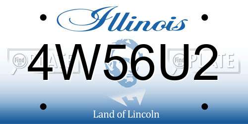 4W56U2 Illinois License Plate