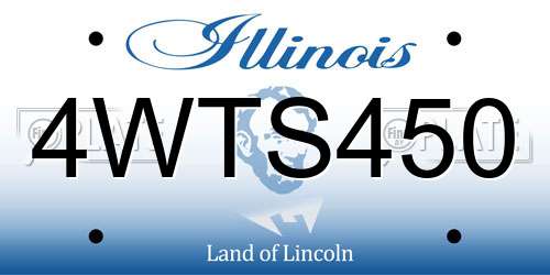4WTS450 Illinois License Plate