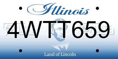 4WTT659 Illinois License Plate