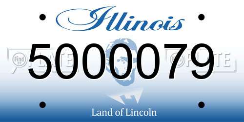 5000079 Illinois License Plate