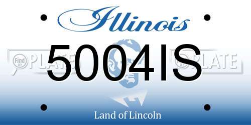 5004IS Illinois License Plate