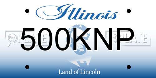 500KNP Illinois License Plate