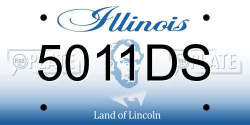 5011DS Illinois License Plate