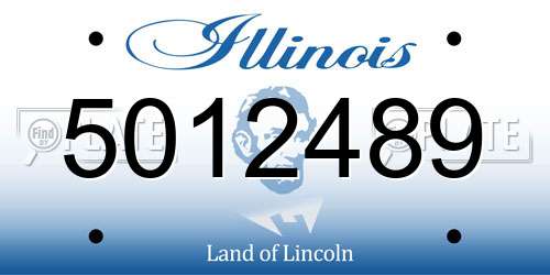 5012489 Illinois License Plate