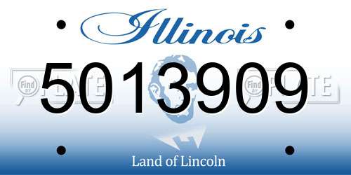5013909 Illinois License Plate