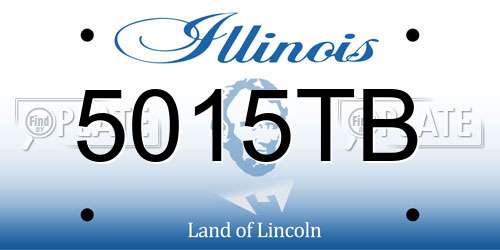5015TB Illinois License Plate