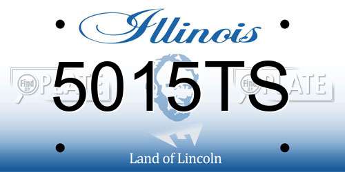 5015TS Illinois License Plate