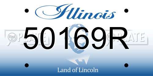 50169R Illinois License Plate