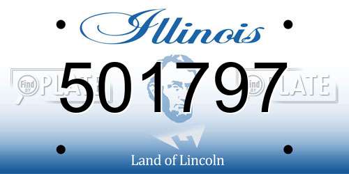 501797 Illinois License Plate