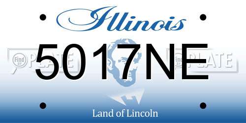 5017NE Illinois License Plate