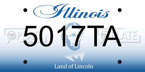 5017TA Illinois License Plate