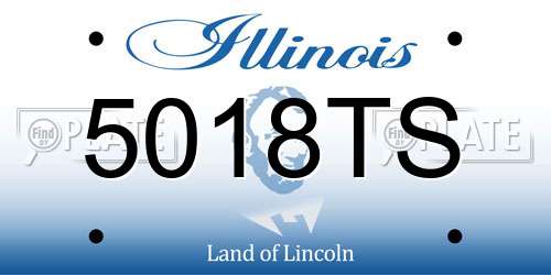 5018TS Illinois License Plate