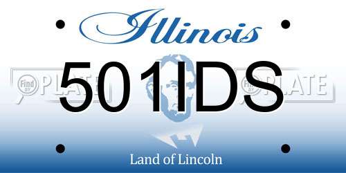 501IDS Illinois License Plate