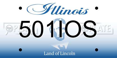 501IOS Illinois License Plate