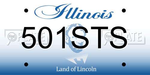 501STS Illinois License Plate
