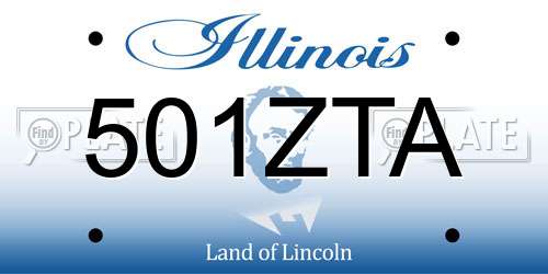 501ZTA Illinois License Plate