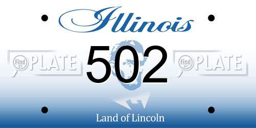 502 Illinois License Plate
