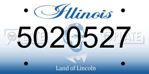 5020527 Illinois License Plate
