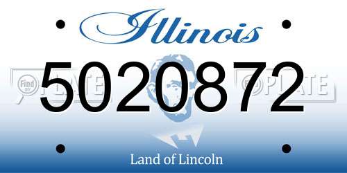5020872 Illinois License Plate