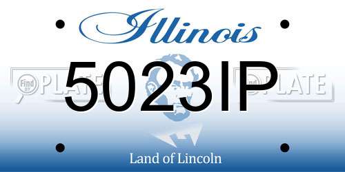 5023IP Illinois License Plate