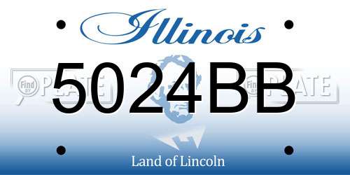 5024BB Illinois License Plate